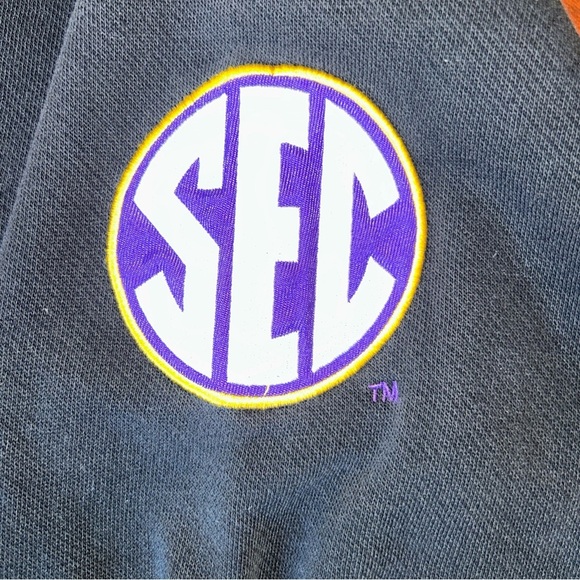 LSU Black and Purple Hoodie Vintage Blue 84 Large Grail - Picture 10 of 10